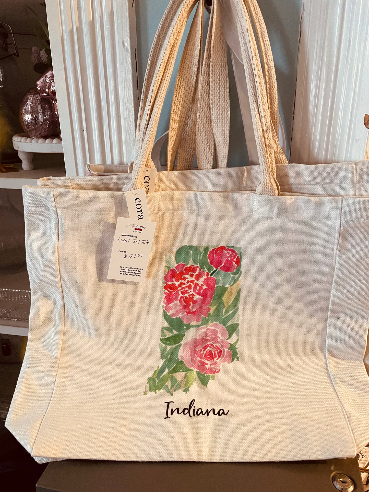 Indiana Canvas Tote Bag