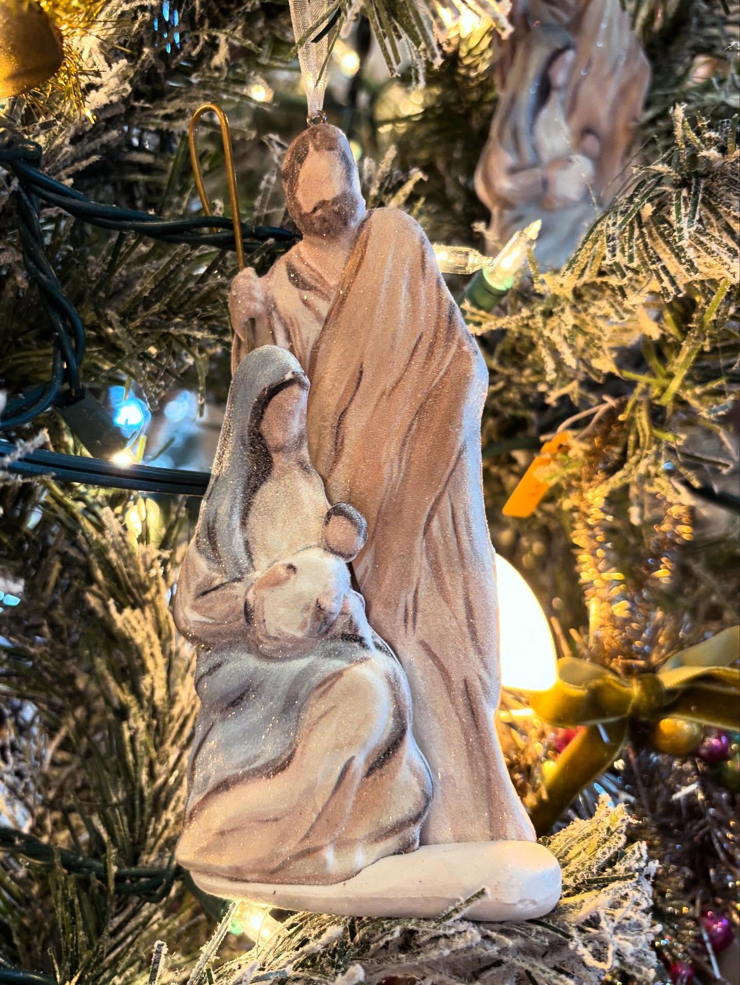 Jesus, Mary, & Joseph Hanging Ornament
